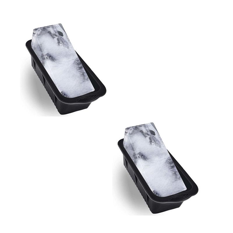 Очень большие формы для кубиков льда, 4 шт. больших форм для изготовления кубиков льда, ледяные кирпичи, многоразовый силиконовый поддон для больших кубиков льда