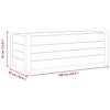 vidaXL Garten-Hochbeet PP Anthrazit 100x43x35 cm