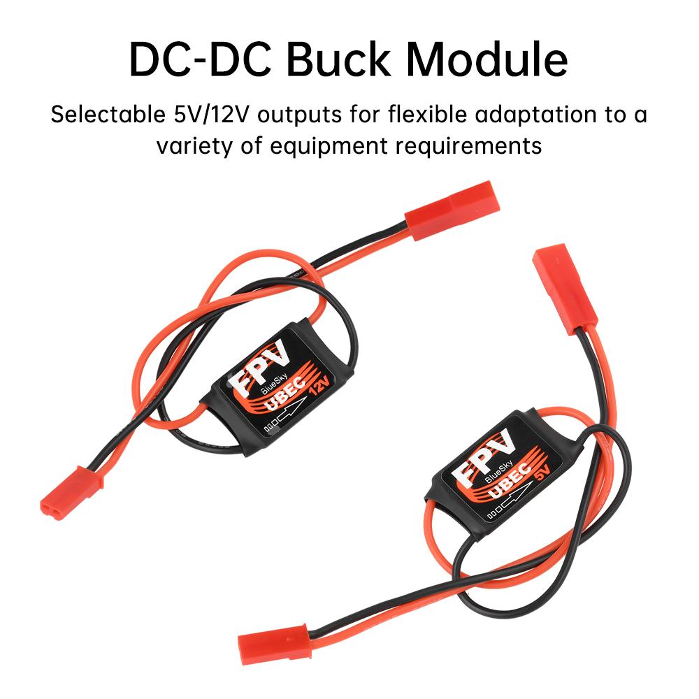 DC-DC Понижающий модуль 3А 2-6S 5В 12В Мини BEC для аксессуаров RC FPV самолетов Специализированный понижающий модуль для RC FPV самолета