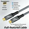 USB4 240 Вт USB-C на USB-C Кабель, Совместимый с Thunderbolt 4, Быстрая Зарядка и Высокоскоростной Дата-Кабель для MacBook, Ноутбуков Dell и USB-C Мониторов