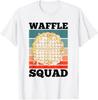Крутая футболка с ироничной надписью 'Waffle Squad Cool Waffle Chef' для унисекс