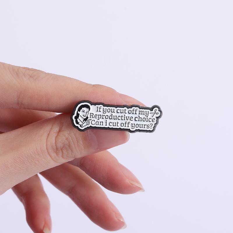 Феминизм Эмалевые Значки Репродуктивный Выбор Броши Значки на Лацкан Винтаж Ретро 80-е 90-е Права Женщин Ювелирные Изделия Подарок для Друзей