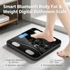 Умные весы для ванной комнаты с Bluetooth для измерения жира в организме и цифрового веса