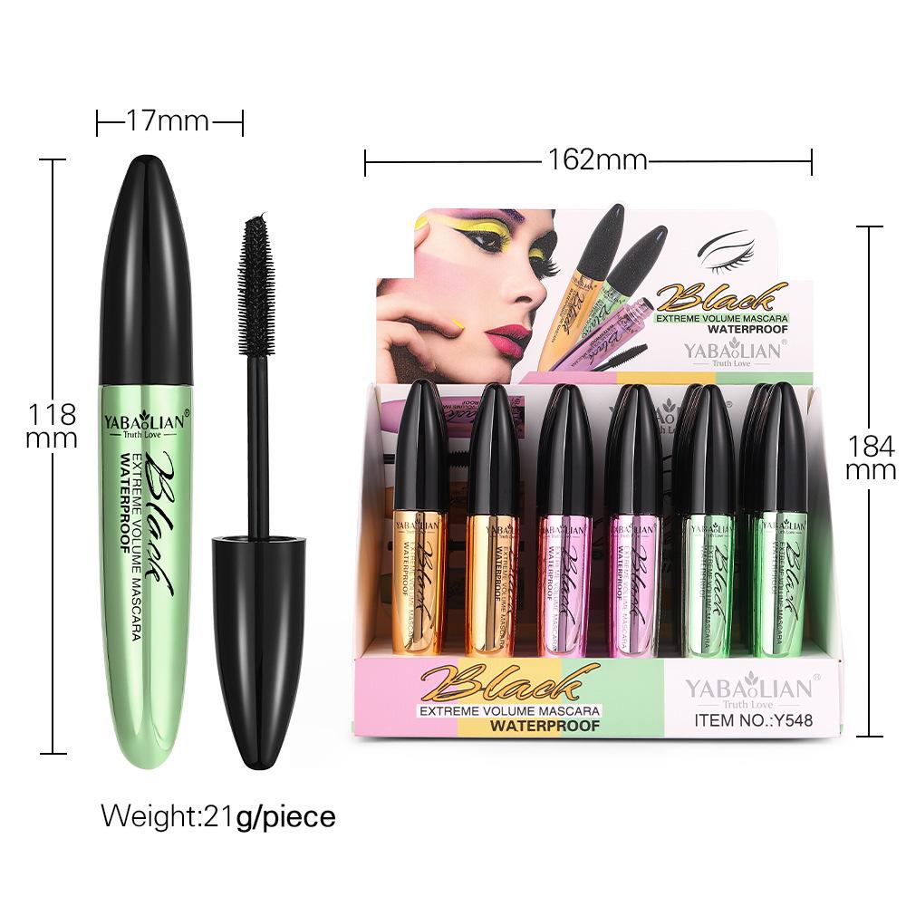 5D Volumizing Mascara Подкручивающая и удлиняющая черная тушь для ресниц Стойкая формула Водостойкая и не размазывающаяся тушь