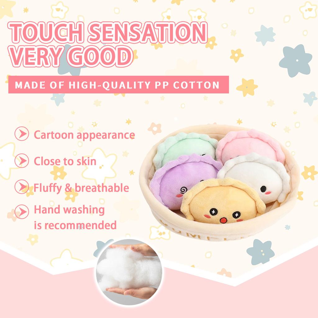 Корзина плюшевых игрушек Морковь, Клубника, Курица, Пельмень – Детский подарок