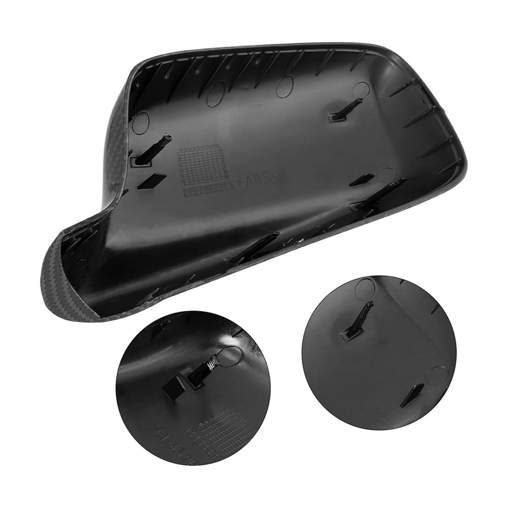 Накладка на боковое зеркало с эффектом карбона для BMW 3' E46 2D 1999-2006 7' E65 2001-2008
