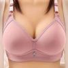 Большой размер, тонкая секция груди, непровисающий бюстгальтер, немагнитное нижнее белье без стального кольца, простой женский бюстгальтер