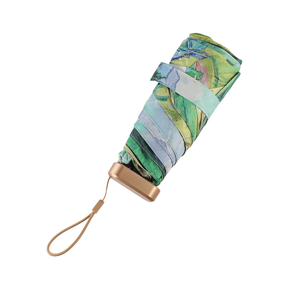 Портативные дождевые зонты Мини 6-складной зонт от солнца Легко хранить Солнцезащитный зонт Студент