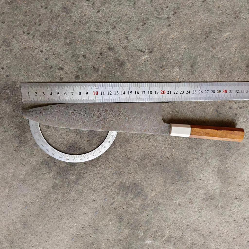 Нож шеф-повара Топор Нож для сашими Нарезка Тынны Суши Ветчина Лезвие из дамасской стали 10Cr15CoMoV Деревянная рукоять Кухонные ножи Инструменты для приготовления пищи