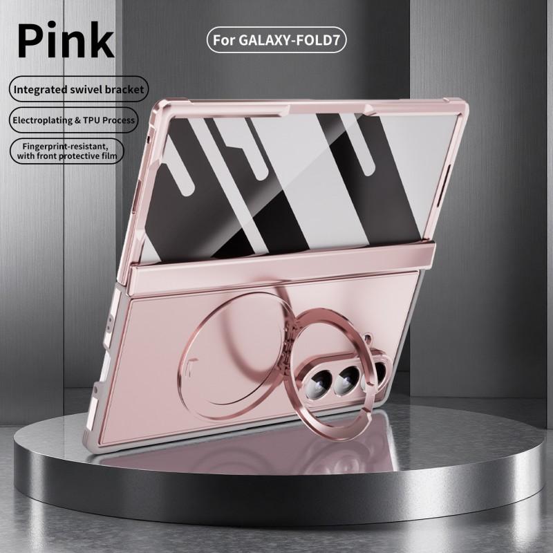 Magnetic Rotating Stand Case Galaxy Z Fold8 Ultra Fold7 Full Body Shockproof Cover With Screen Protector