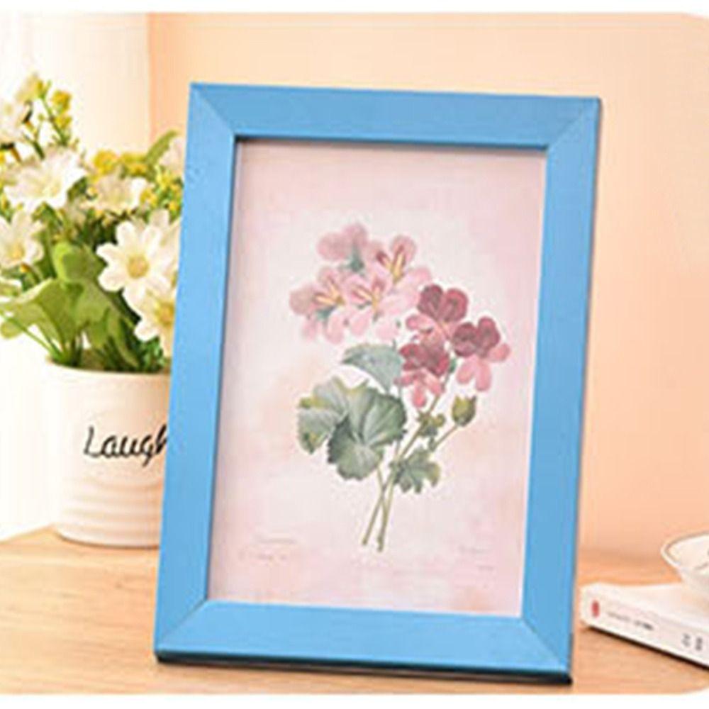 Simple Colorful Photo Frame Multi Size Drawings Picture Frame Handcraft DIY Display Holders Decoration