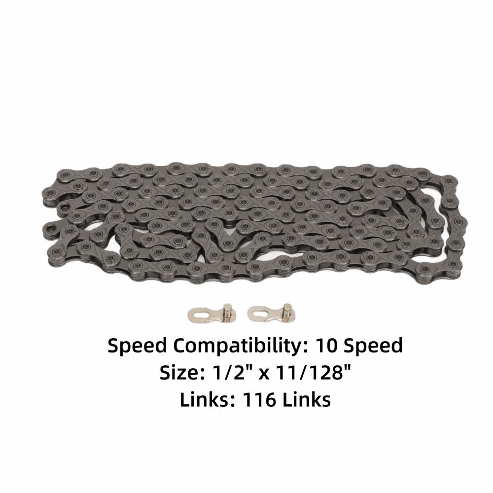 Medium Carbon Steel Bike Chain 10 Speed Replacement Chain Mountain Bike Chain Cycling Upgrade