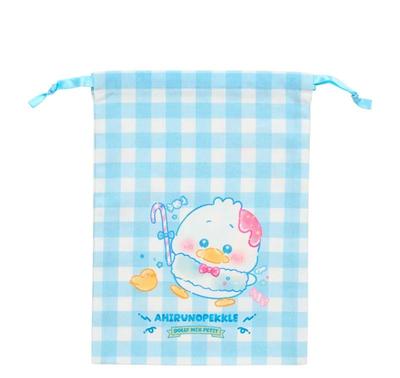 Sanrio Kerokerokeroppi & Ahiru no Pekkle DOLLY MIX PETIT Мешочек на шнурке