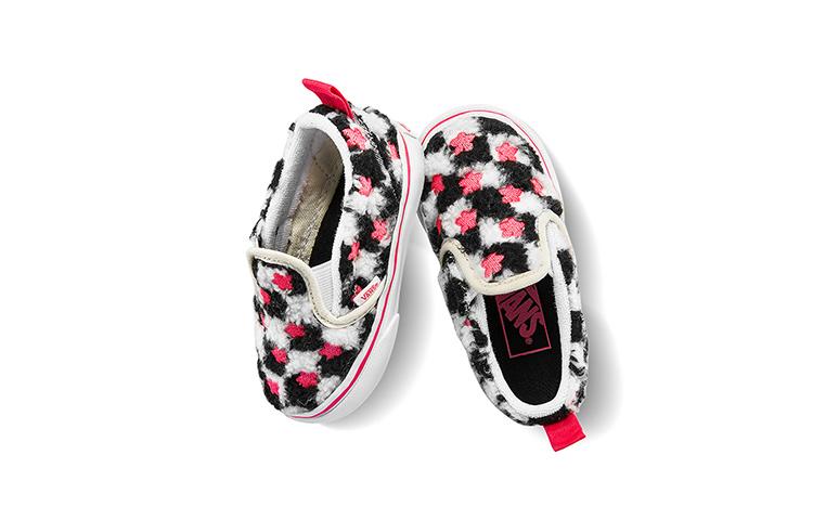 Vans Slip on Low top Toddler Shoes Black White Pink Infant And Toddler VN000UBS8CE