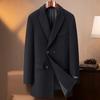 FAPAI Men's 88% Merino Wool & Silk Blend Overcoat