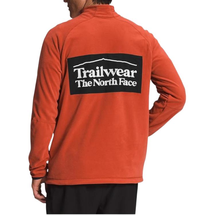 THE NORTH FACE Sweatshirts Men's Orange Turtleneck Moderate Regular NF0A7USD-SV6