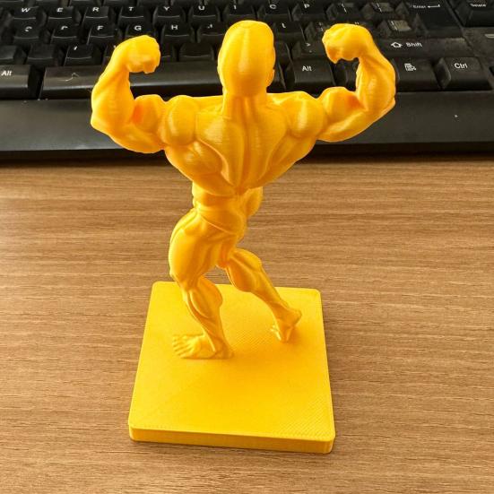 3D-печатная фигурка Мускулистого Мужчины Забавная Золотая Фигурка Мужчины-Бодибилдера Коллекционная Мускулистая Мужская Настольная Скульптура для Мужчин, Занимающихся Фитнесом