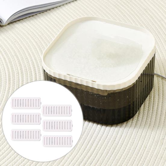 6 шт. Сменные фильтры для кошачьего фонтана для воды Высокоплотная микропористая фильтровальная сетка