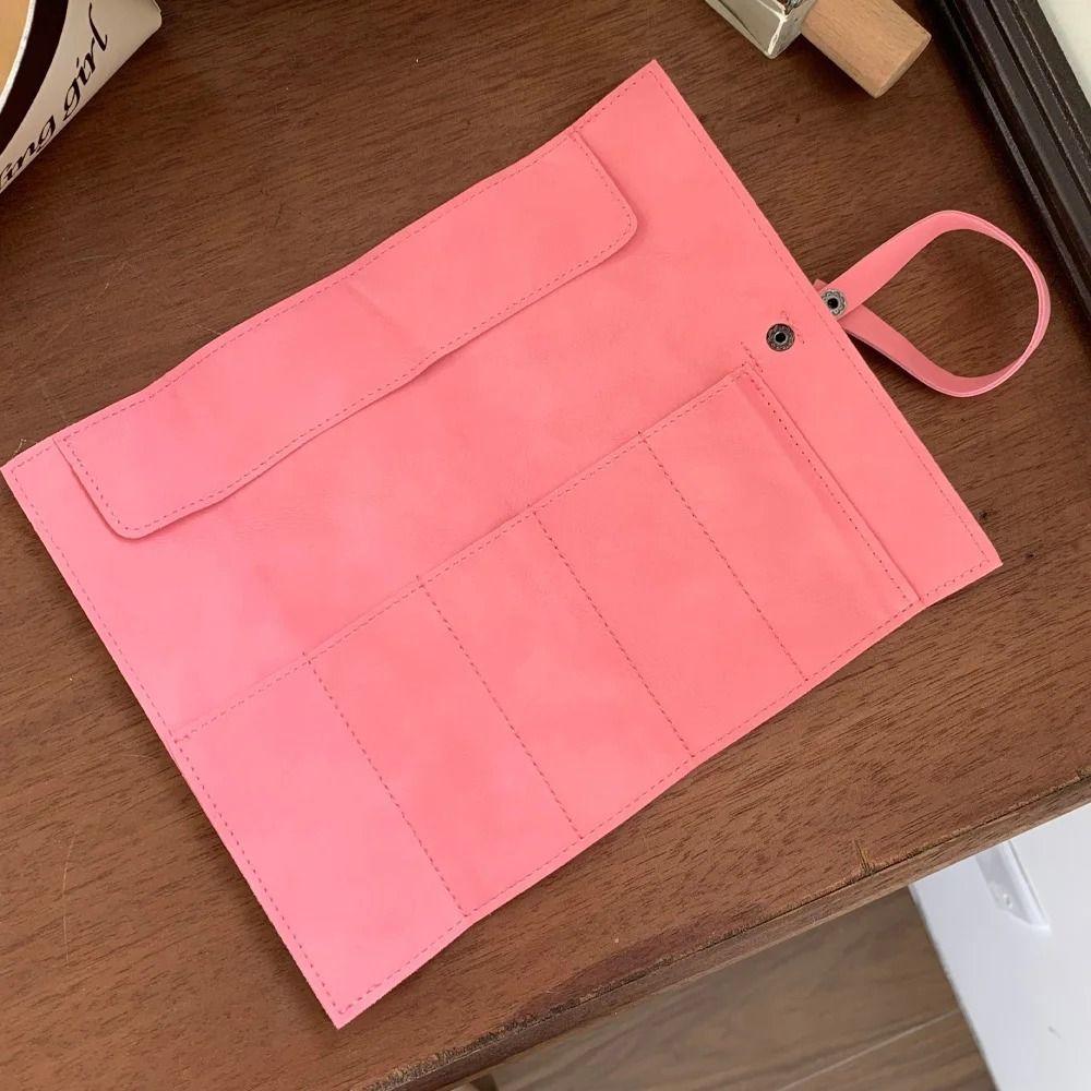 Matte Leather Watch Organizer Case Lightweight Watch Band Case Watchband Pouch Watch Accessories