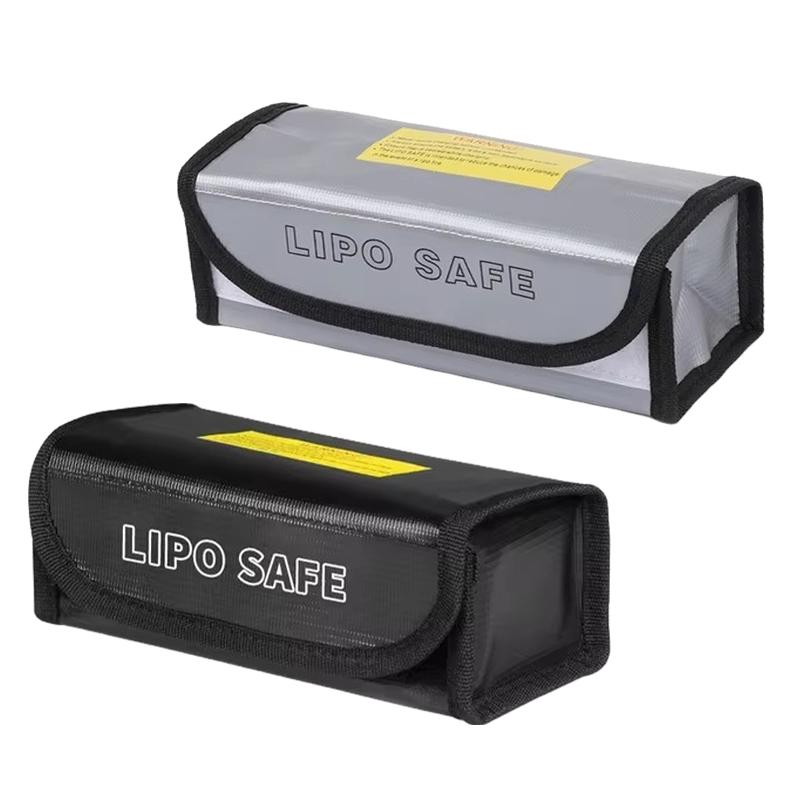 Защитный пакет для липо-аккумулятора 185X75X60 мм Мини Водонепроницаемый Огнестойкий Взрывозащищенный Портативный для RC FPV Гоночных Дронов Безопасность Аккумулятора Автомобиля