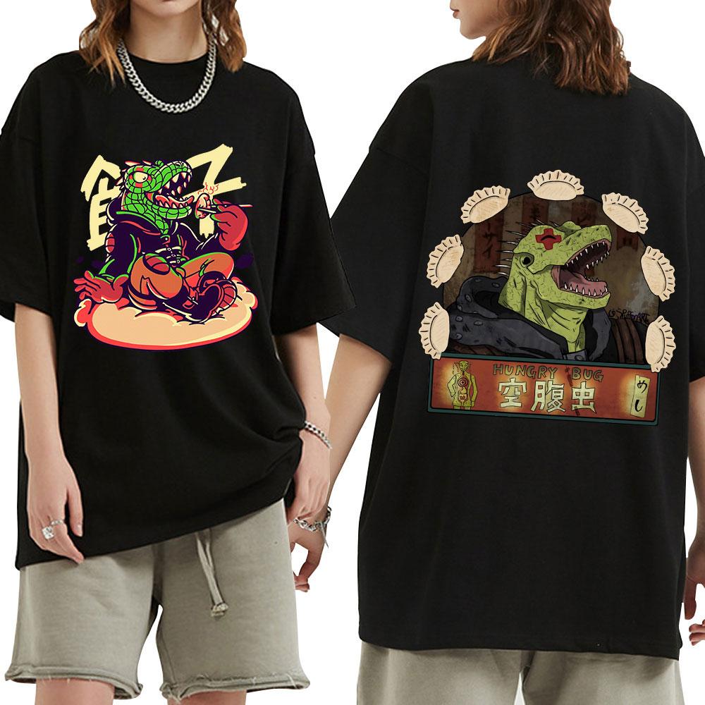 Anime Dorohedoro Kaiman T Shirt Gothic Manga Graphic Print T Shirts Men's Fashion Casual Cotton Oversized T-shirt Street