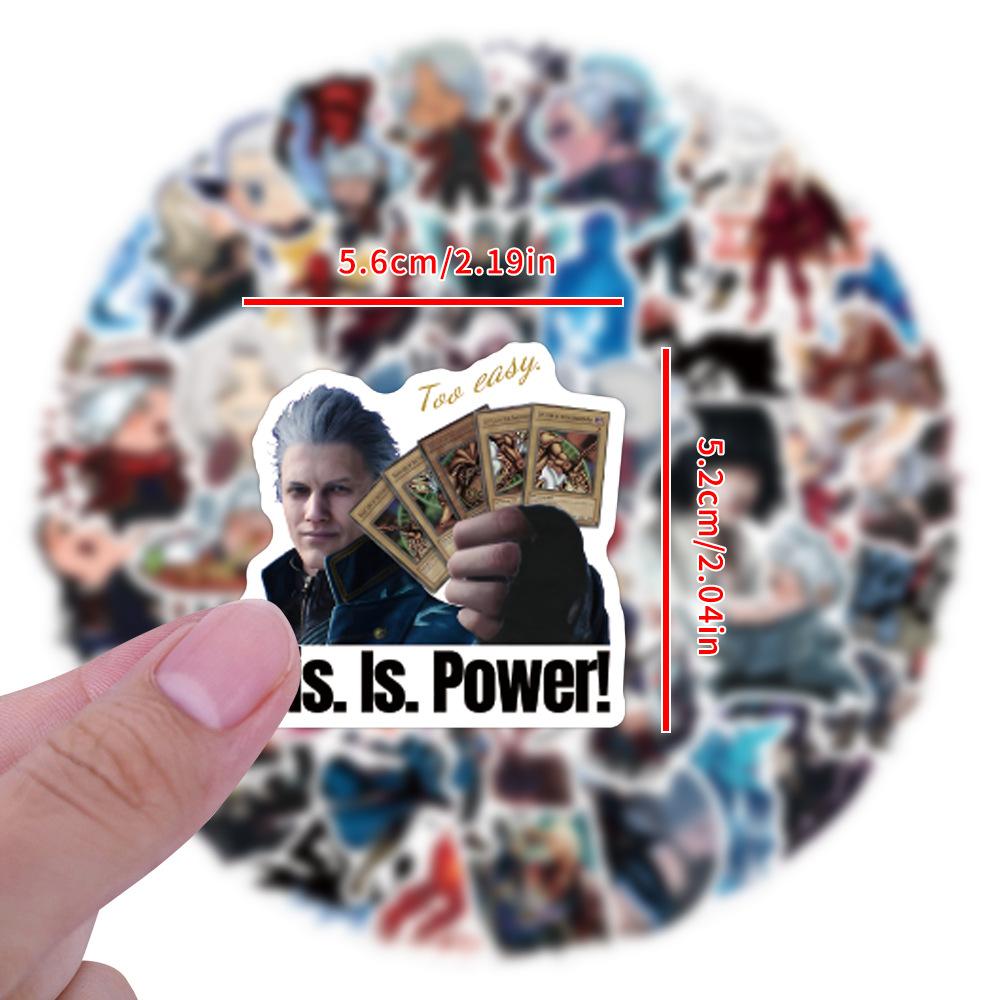 60 New Devil May Cry Game Graffiti Stickers Decorative Scooter Trunk Laptop DIY Stickers