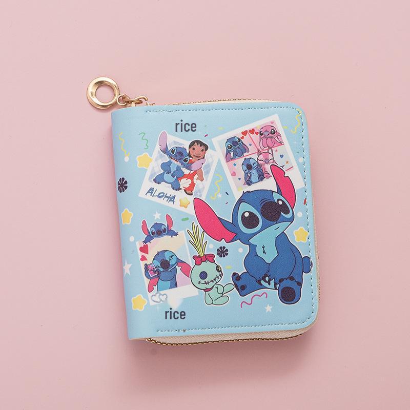 2024 Men's Cartoon Zipper Wallet: Compact Coin Purse & Card Holder