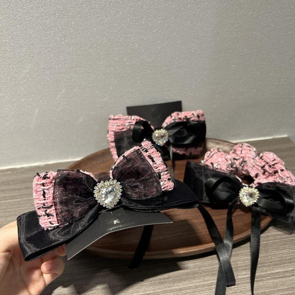 Вязание корейский стиль шпилька женские аксессуары для волос Y2K бант заколка для волос Лолита аксессуары для волос