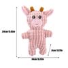 Plush Squeaky Dog Toys Tough Dog Stuffed Squeaky Animal Pet Indestructible Toys For Aggressive Chewing Indoor Enrichment