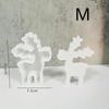 Christmas Elk Ornament Silicone Mold DIY Christmas Deer Scented Plaster Candle Mold Resin Crafts Making Tools for Home Decor