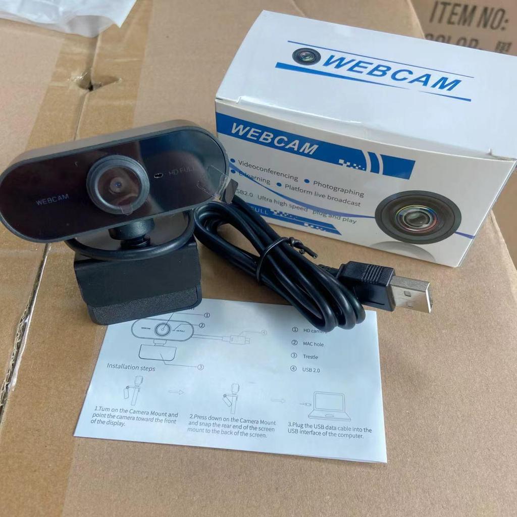 1080P HD USB Компьютерная веб-камера со встроенным микрофоном, 720P Сетевая камера для конференций, Подключи и работай