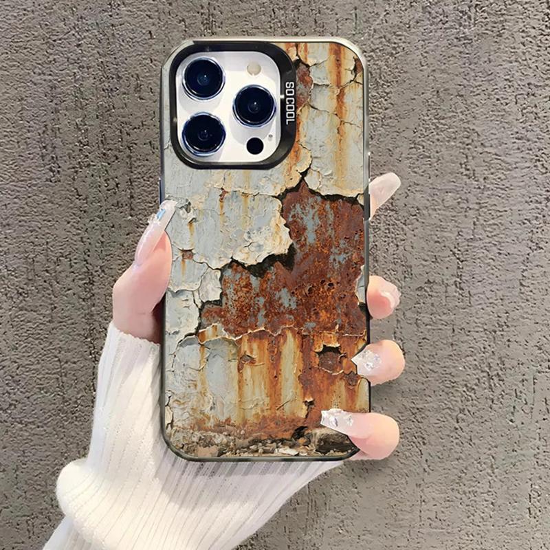 Ретро-индустриальный стиль Ржавый Посеребренный корпус Для Samsung Galaxy S25 Ultra S24 Plus S23 FE S22 A06 A16 A23 A26 A34 Чехол