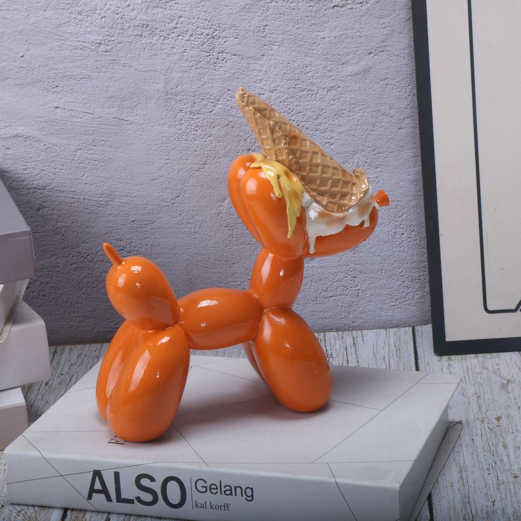 Balloon Dog Statue Modern Pop Art Sculpture for Home Decor Colorful Resin Figure Unique Gift for Art Lovers Party Decoration