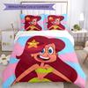 3pcs Zig & Sharko Bedding Set Duvet Cover Closure Includes 1 Duvet Cover & 2 Pillowcases, Soft and Comfortable for All Seasons.