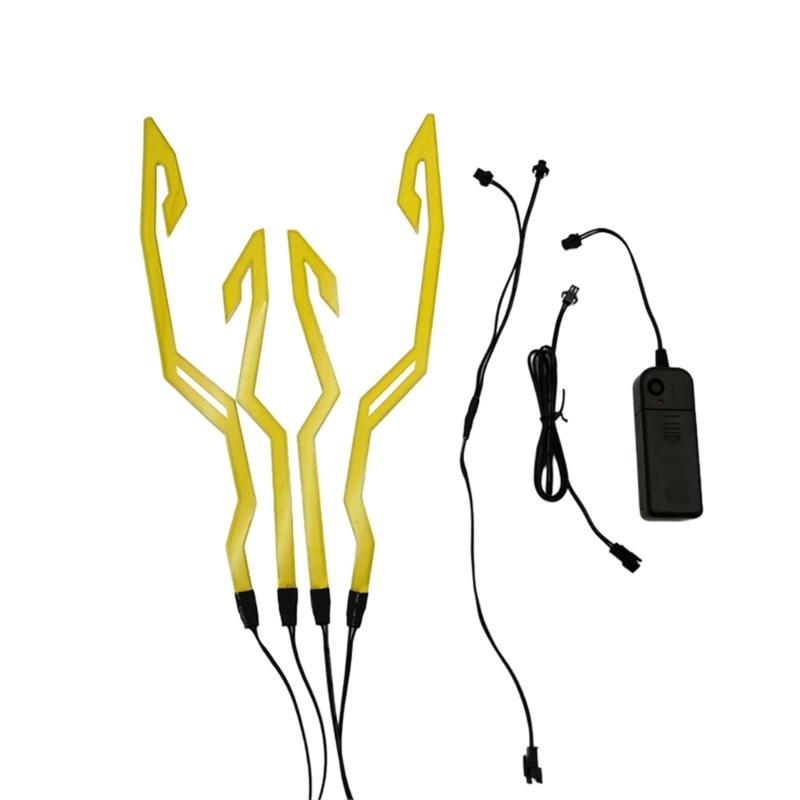 Мотоциклетный шлем световая полоса для езды на шлеме своими руками светодиодная лента 4 в 1