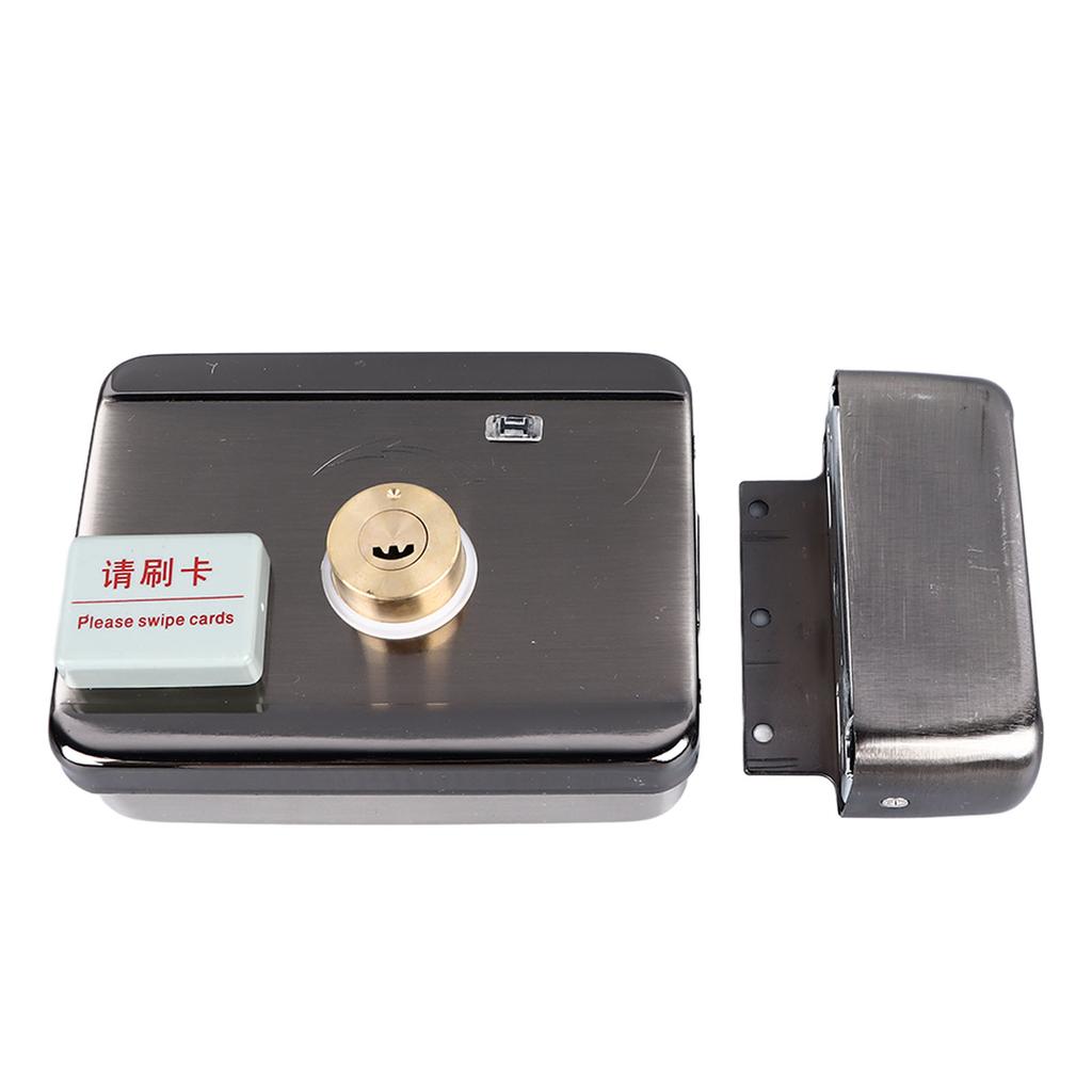 ID Card Lock Integrated Structure Wiring Free Anti Theft Silent Double Head with Remote Control for