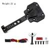 Metal Spare Tire Rack Spare Tire Bracket Wheel With LED Light Replacement for Axial SCX10 III Jeep Wranler 1 10  Remote