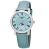 Carson Moon Phase Quartz Light Blue Dial Ladies Watch T122.223.16.353.00