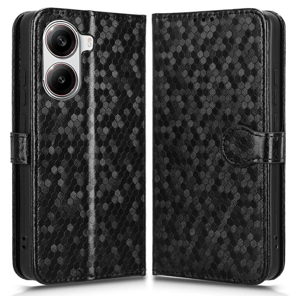 For Xiaomi Poco X7 Pro 5G/Redmi Turbo 4 5G Wallet Case Dot Pattern Imprint PU Leather Phone Cover