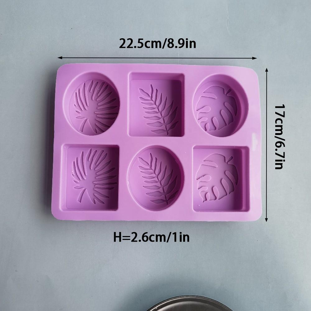 Oval Square Leaves Shape Silicone Soap Mold Handmade Soap Making Supplies DIY Plaster Resin Candle Mould Cake Baking Tools