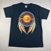 Винтажная мужская футболка Delta Riders Custom Biker Dreamcatcher Buffalo Tee, размер M, черная, США