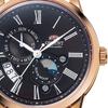 Orient Мужской RN-AK0002Y (КЛАССИЧЕСКОЕ СОЛНЦЕ И ЛУНА) Круглые часы из коричневой нержавеющей стали с несколькими стрелками, аналоговые