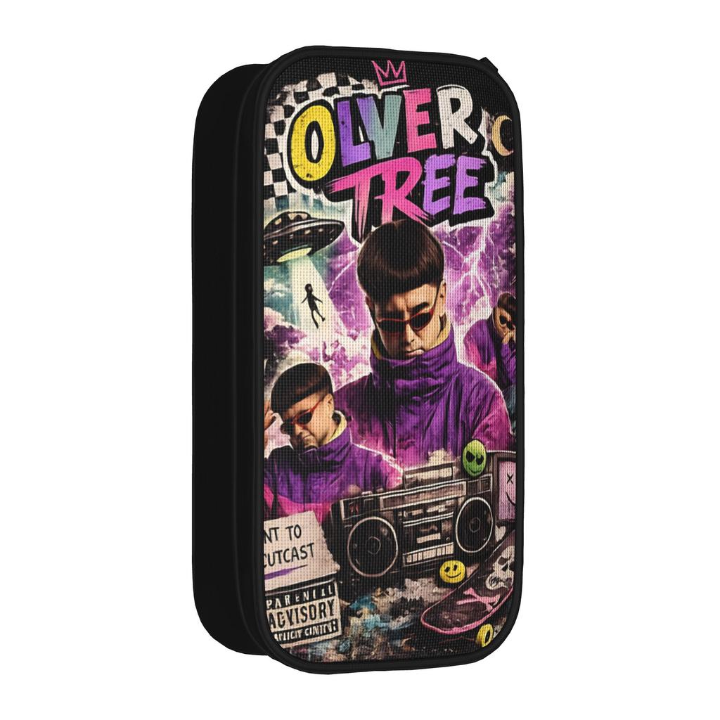 Oliver Tree American Singer Rapper Pencil Case Cute Pen Holder Pencil Bags for Student Big Capacity Office Gifts Pencilcases