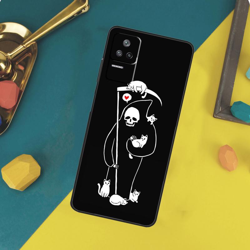 Чехол-череп Жнеца для Xiaomi 13T 14T 15T 14 15 Ultra 17 Pro Max POCO F8 Ultra X7 X5 X6 F5 F6 F7 Pro