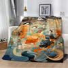 Dunhuang Apsaras Summer Blanket King Size Interior for Home Beach Towel Bed Blankets & Throws Luxury Bedding Fluffy Plaid Throw
