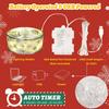 Рождественские украшения Vimorg, 2,5 дюйма x 33 фута, 100 светодиодных гирлянд-лент для рождественской елки с пультом дистанционного управления, работающие от батарей и от USB, 8 режимов освещения