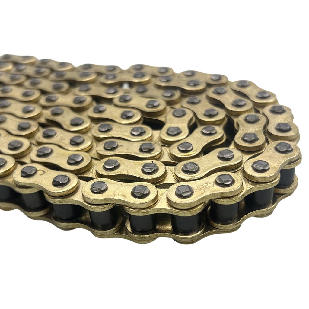 Motorcycle 428H Chain 88/94/102L/104L/108/112/116/118/126/140 Links Fit for 50cc-250cc ATV Quad Pit Dirt Bike Go Kart Metal Part