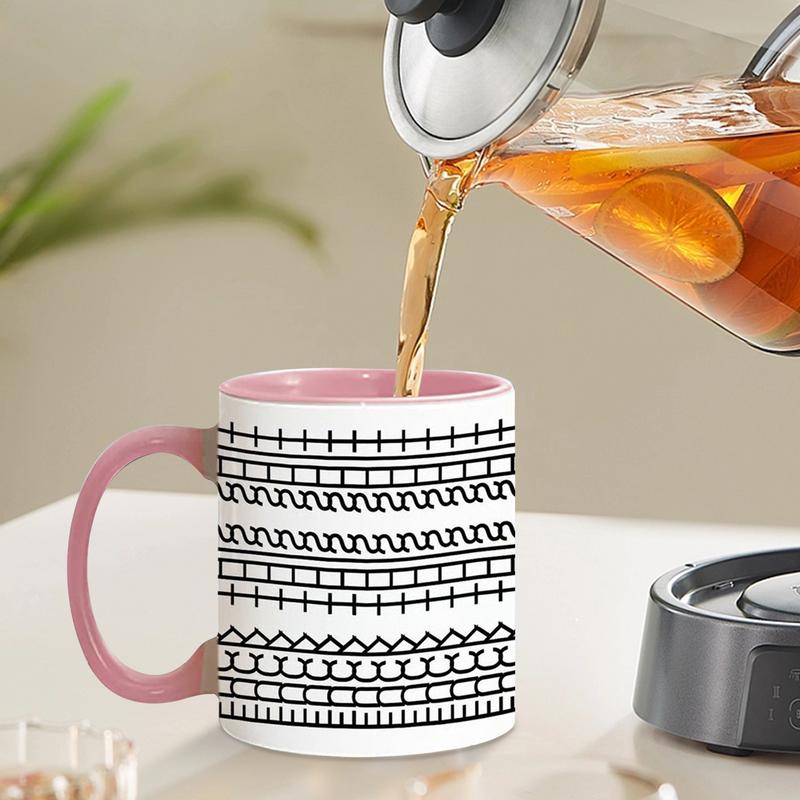 Ceramic Coffee Mug Microwave-Safe Drinking Cup milk cup Desktop Ornament for School Study Living Room Birthday Kitchen Home