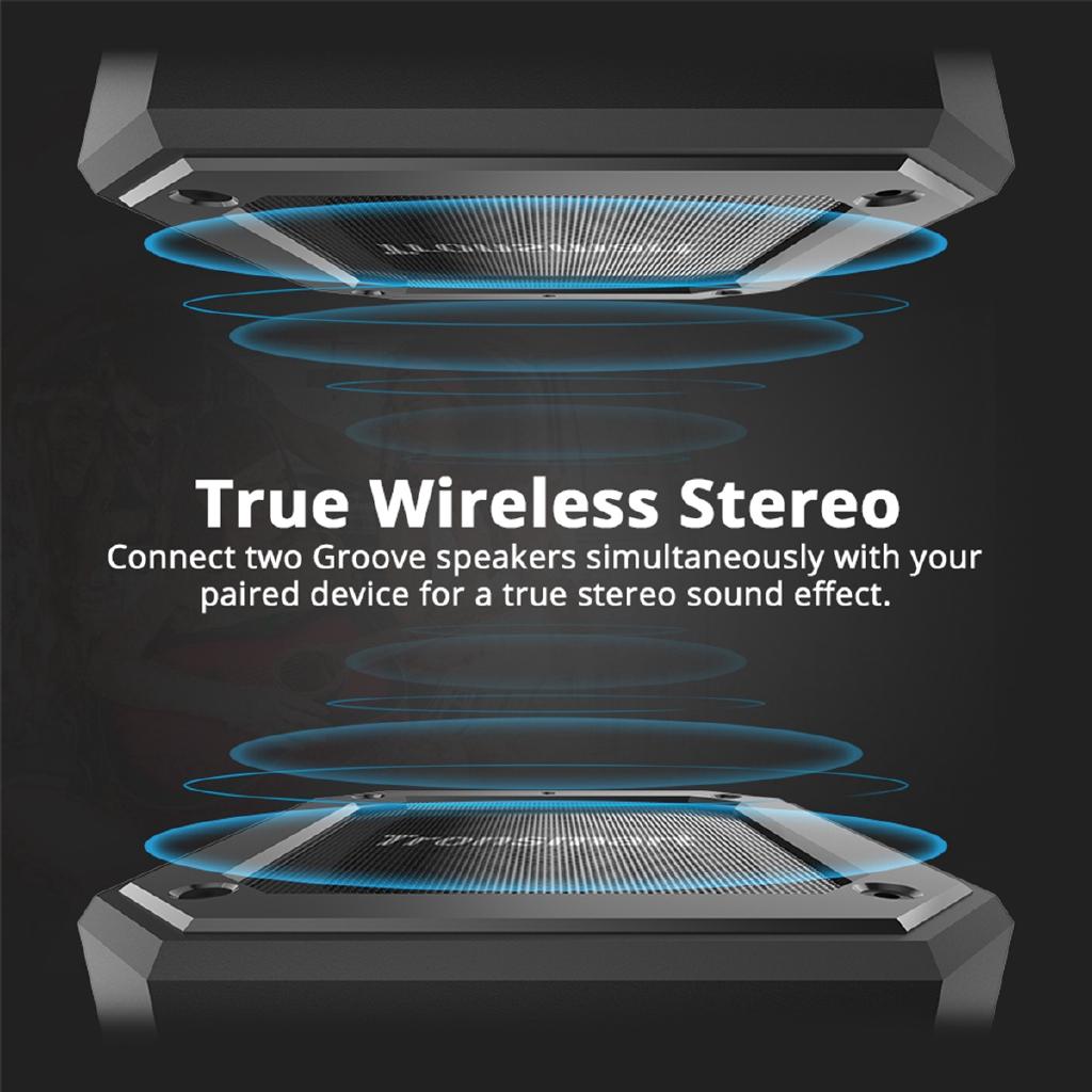 Портативная TWS Bluetooth-стереоколонка Tronsmart Element Groove Super Bass Водонепроницаемая IPX7 Беспроводная колонка