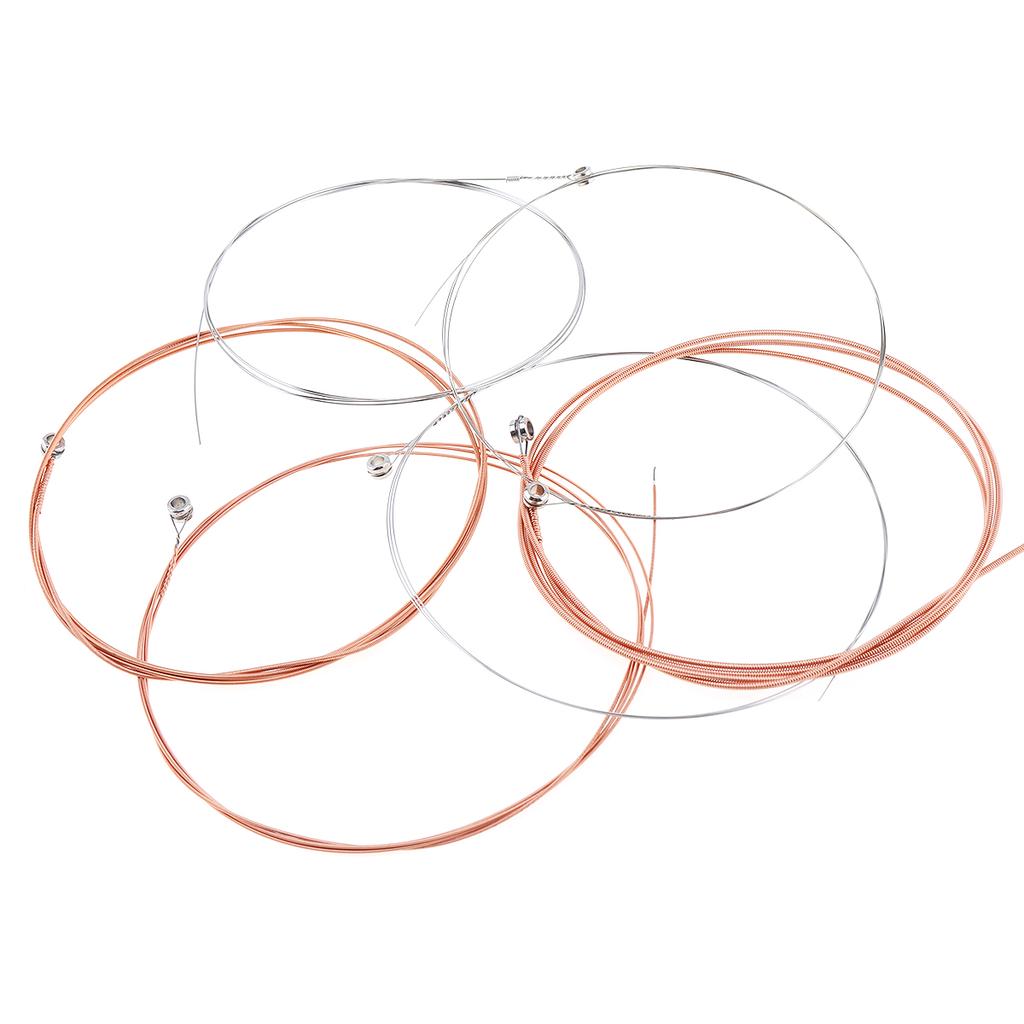 6 шт./компл. струны для акустической гитары Flok 009-045 дюймов, нержавеющий стальной сердечник, сплав цвета фосфористой бронзы